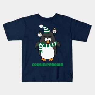 Christmas Penguin Pajama Costume Cousin Penguin Shirt T-Shirt Kids T-Shirt